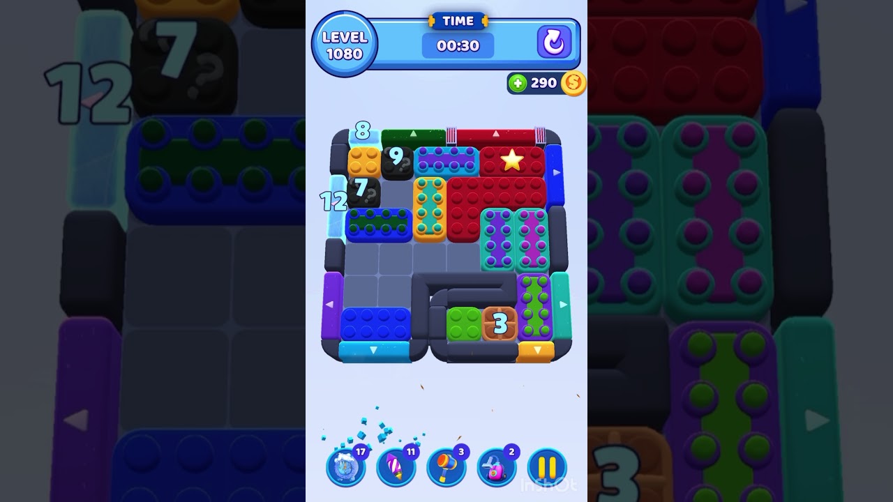 Color Block Jam Level 1080 &ndash; Full Puzzle Solution (No Boosters)