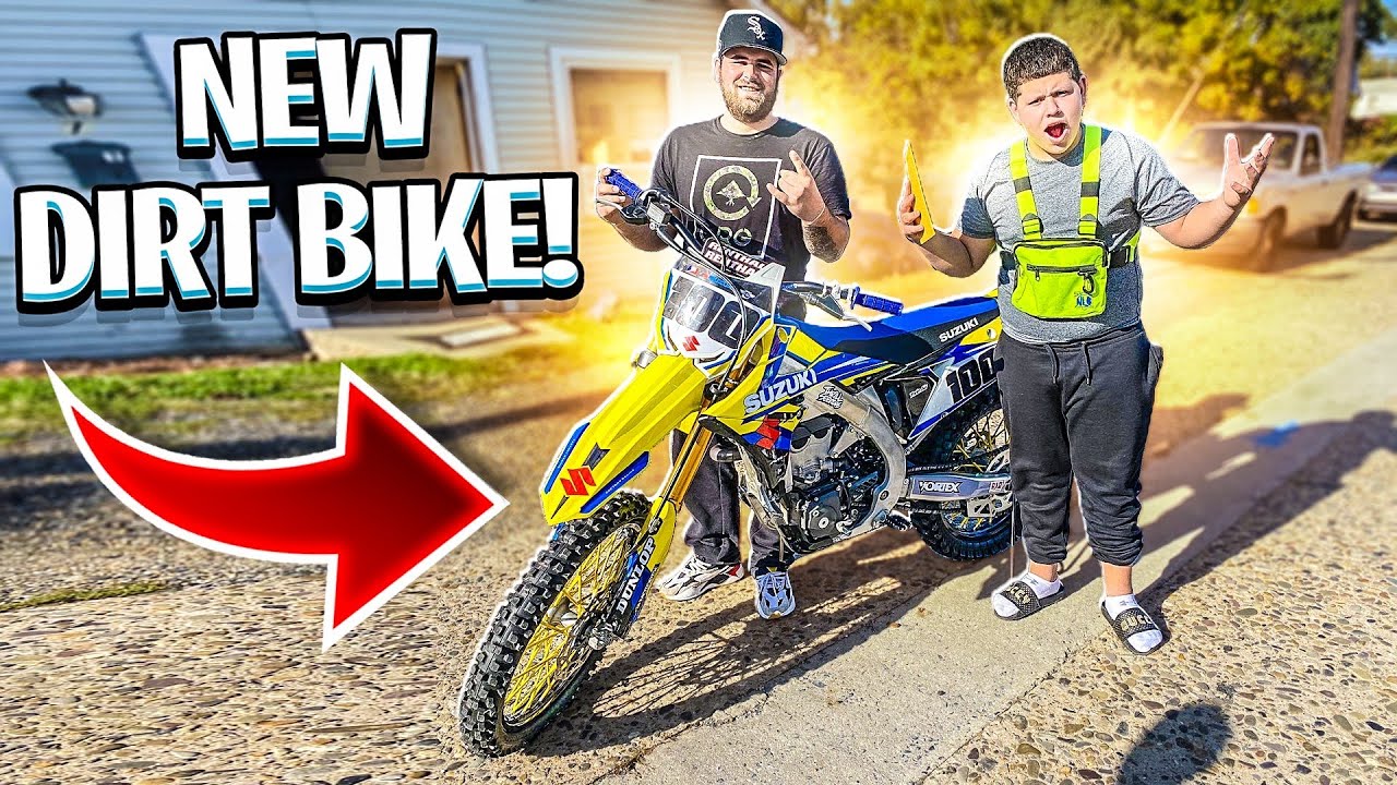 MY LITTLE BROTHER BOUGHT A NEW DIRT BIKE ! ( RMZ450 ) | BRAAP VLOGS