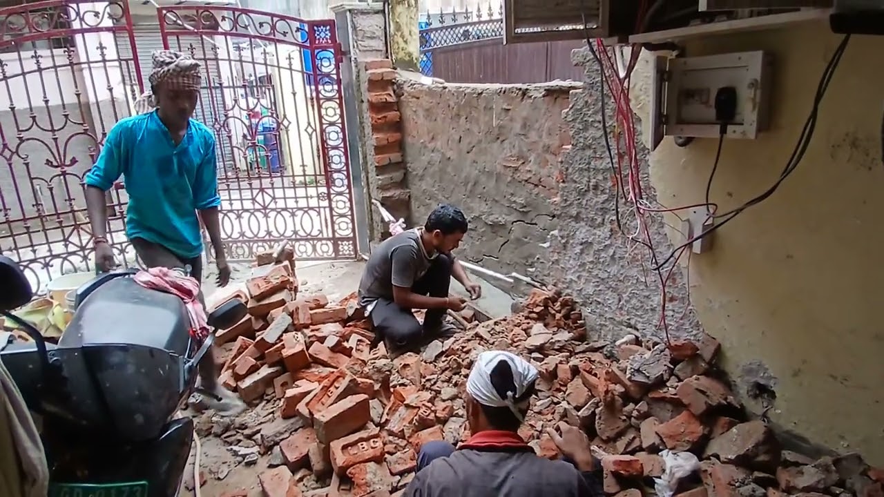 Outside Wall Repair Work