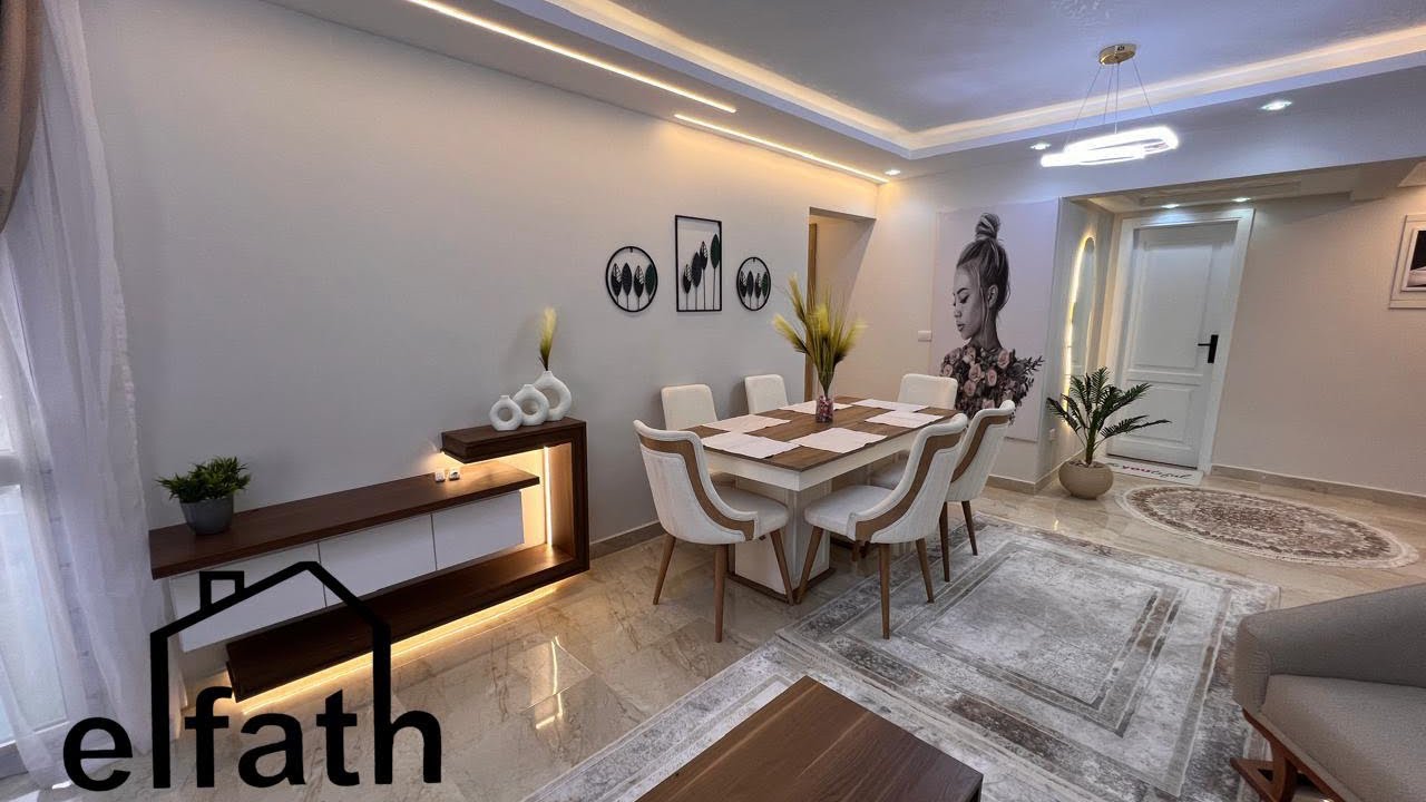 احدث تشطيبات وفرش وديكورات شقق جنه مصر مدينه السادس من اكتوبر