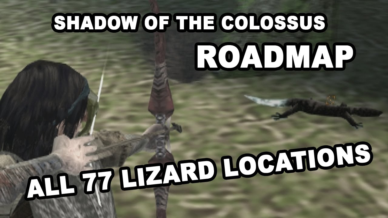 SotC: Endangered Lizards Roadmap - All 77 Lizard Locations, easy to follow