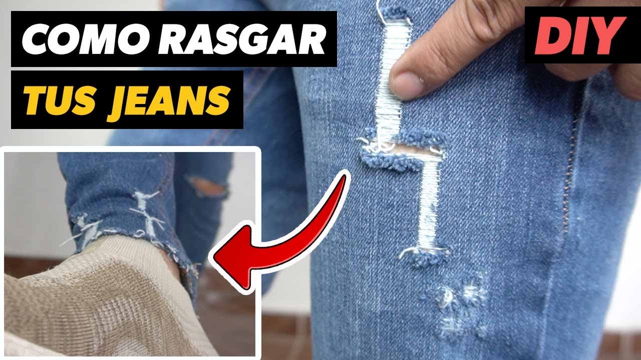Cómo Rasgar tus Jeans, el Mejor Método 👖👍🏻