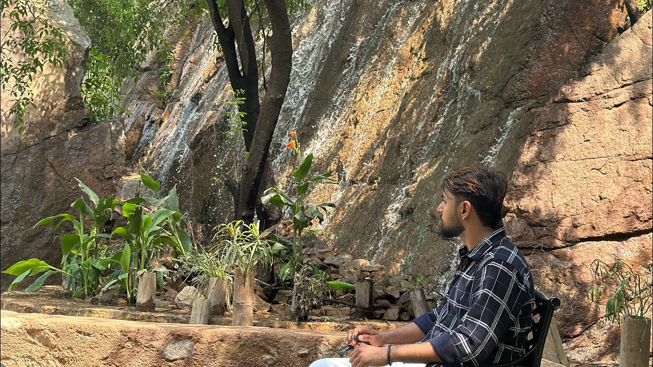 Delhi’s Hidden Waterfall Cafe ☕️😍 | Sanjay Van | Md Adil Vlogs