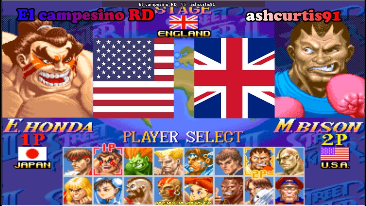 Super Street Fighter 2 Turbo ➤ El campesino RD (Usa) vs ashcurtis91 (UK) スーパーストリートファイターII X