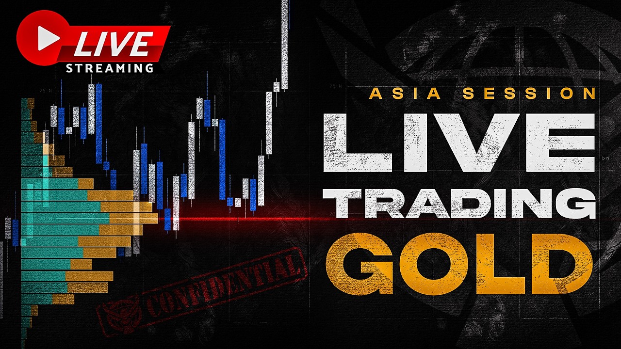 🔴  LIVE DAY TRADING | GOLD | NASDAQ | VOLUME PROFILE | ORDERFLOW | ASIA SESSION |
