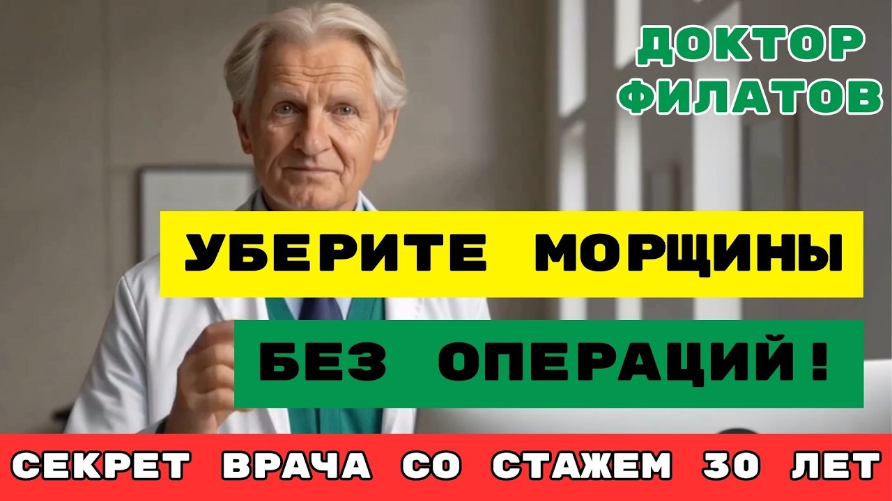 Как вернуть коже свежесть после 55+ без дорогих кремов? Секрет омоложения после 60. Доктор Филатов