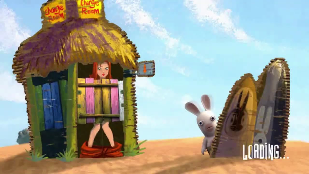 Rayman Raving Rabbids (XBOX 360 Gameplay) ~ Day 1 (My Way)