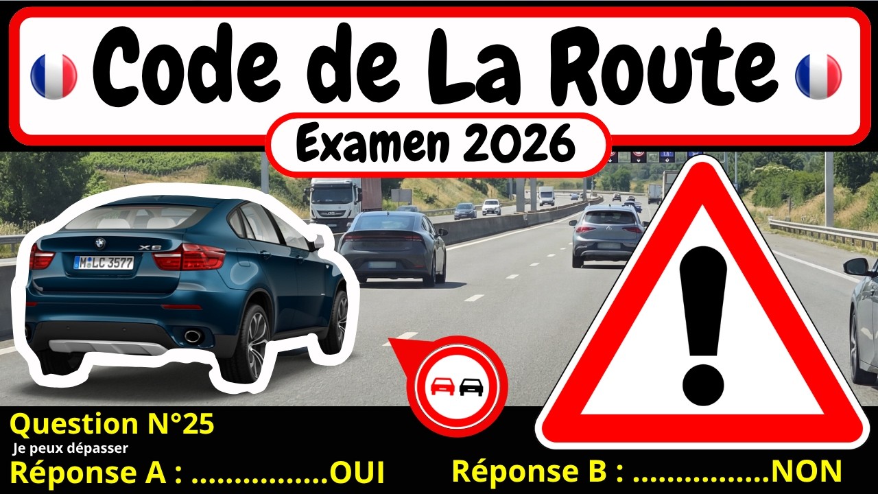 ✅ TEST GRATUIT DU CODE DE LA ROUTE 2026 🚗 #216