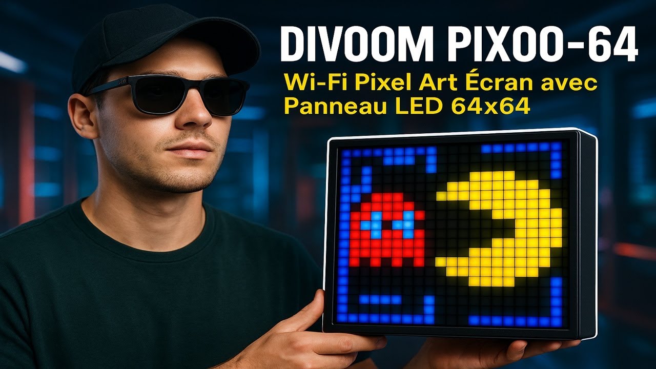 Cadre connecté WiFi DIVOOM Pixoo-64 🔥 Une déco unique et connectée !