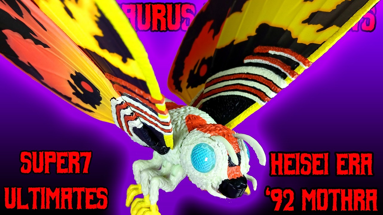 Super7 Toho Ultimates! Годзилла против Мотры, эпоха Хэйсэй, 1992. Обзор фигурки Мотры.