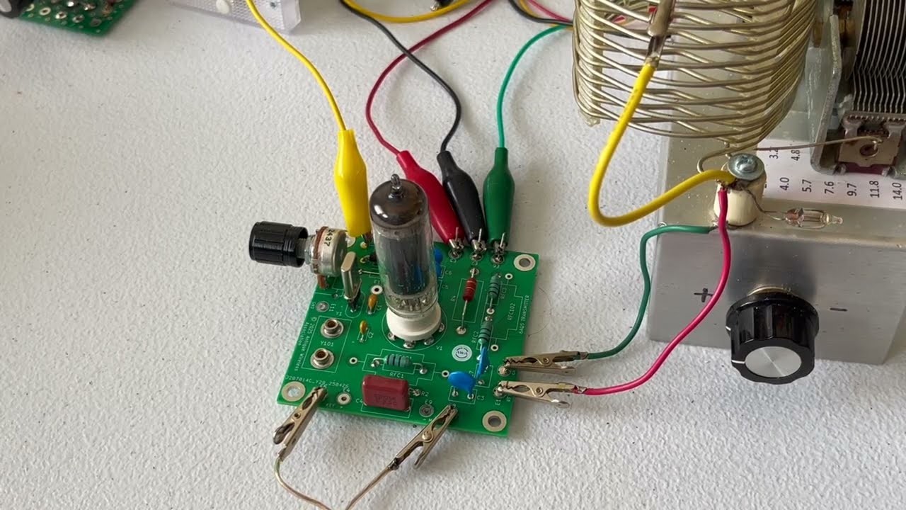 Understanding the 6AQ5 one tube CW transmitter, using the AWA PCB design