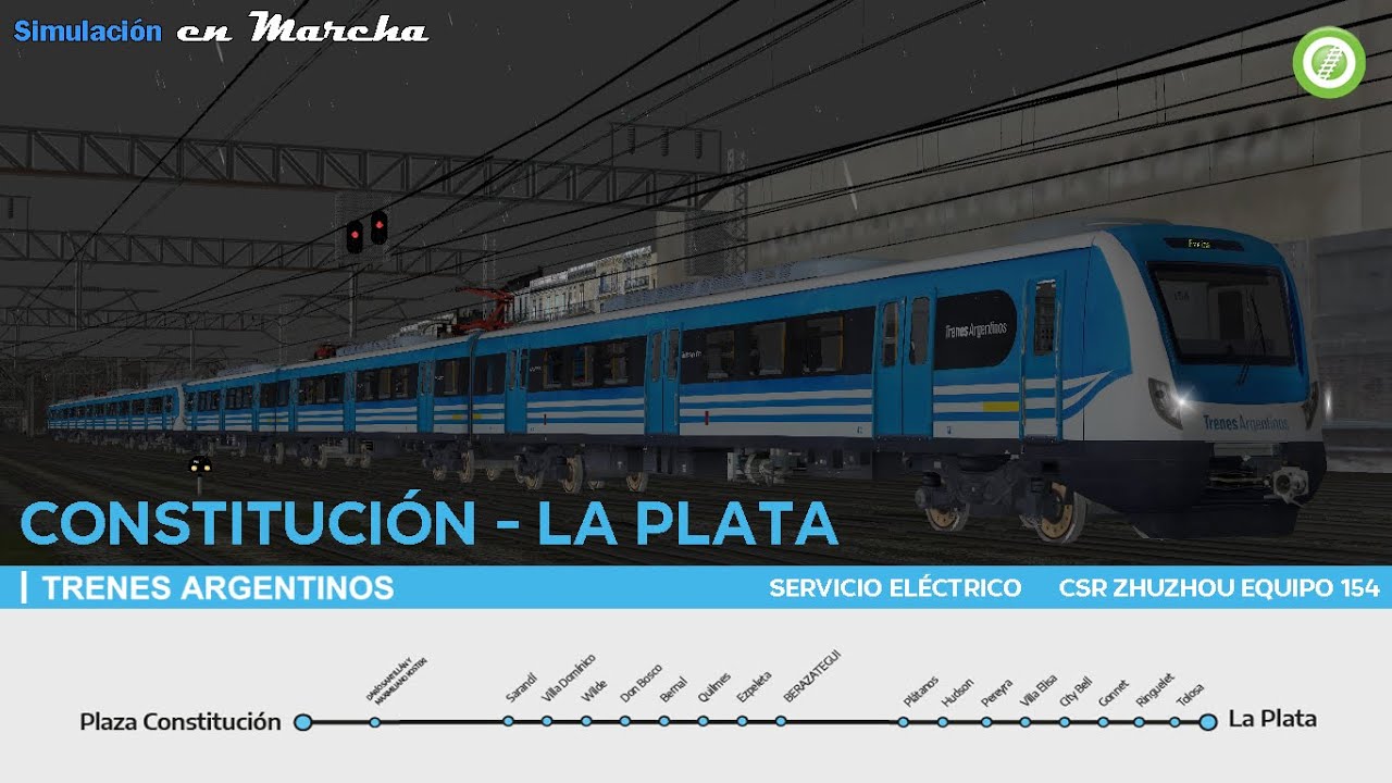 PZA. CONSTITUCIÓN - LA PLATA | Servicio Completo Línea Roca | MSTS & Open Rails #22