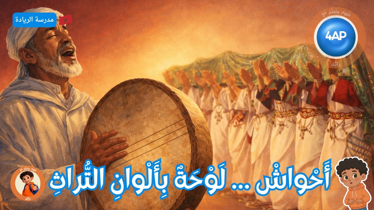 نشيد أَحْواشْ ... لَوْحَةٌ بِأَلْوانِ التُّراثِ  – ا المستوى الرابع | مدرسة الريادة