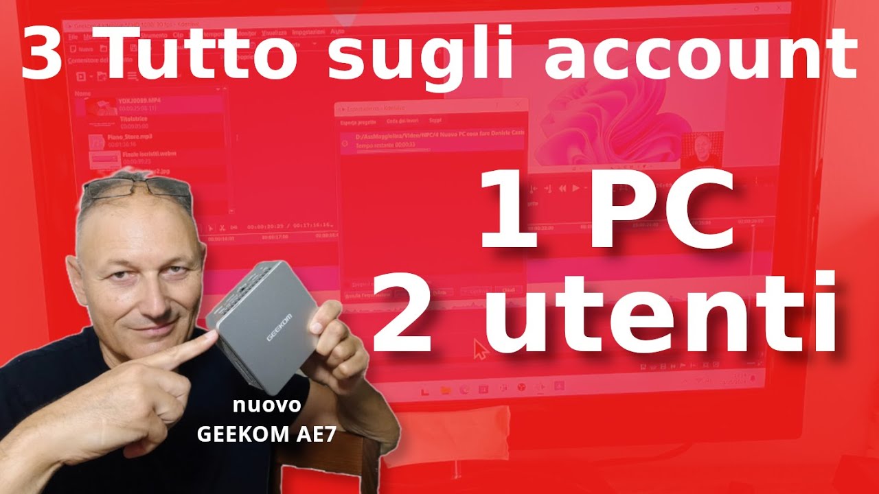 3 Come creare un nuovo account sul PC | AssMaggiolina | GEEKOM AE7 Mini PC
