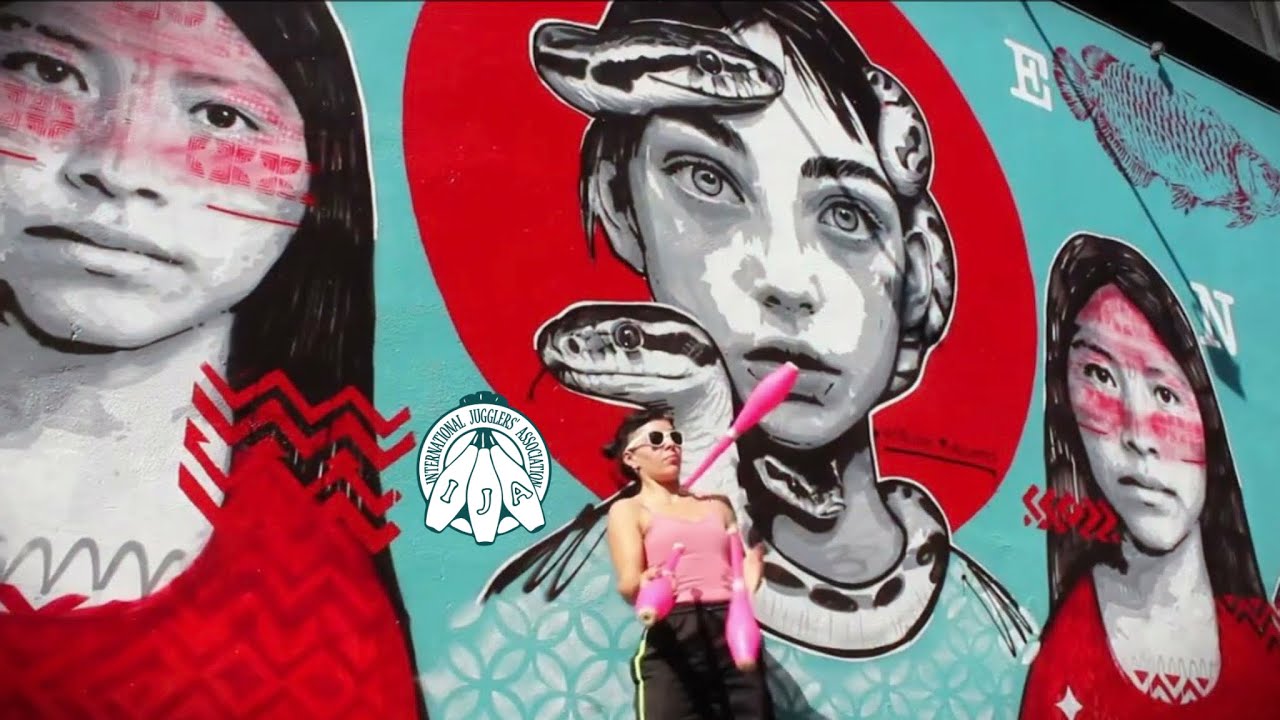 Clubs Juggling by Aracely Ortiz from Argentina | IJA Tricks of the month 