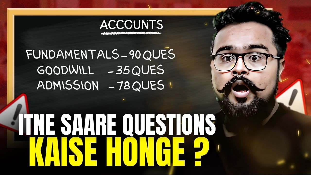 ACCOUNTS nhi ho rahi ? class 12 Board exam