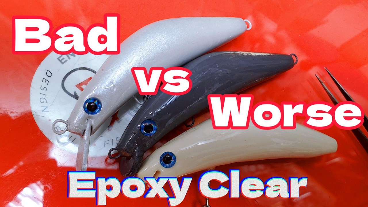 What&rsquo;s Better for Lure Making? UV Cure Epoxy vs 2 Part Epoxy Tested!  DIYFishingLures  #UVResin