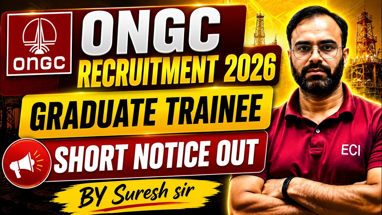 ONGC RECRUITMENT 2026 | SHORT NOTICE OUT🔥| #ongcrecruitment #electricaljob #sureshsir