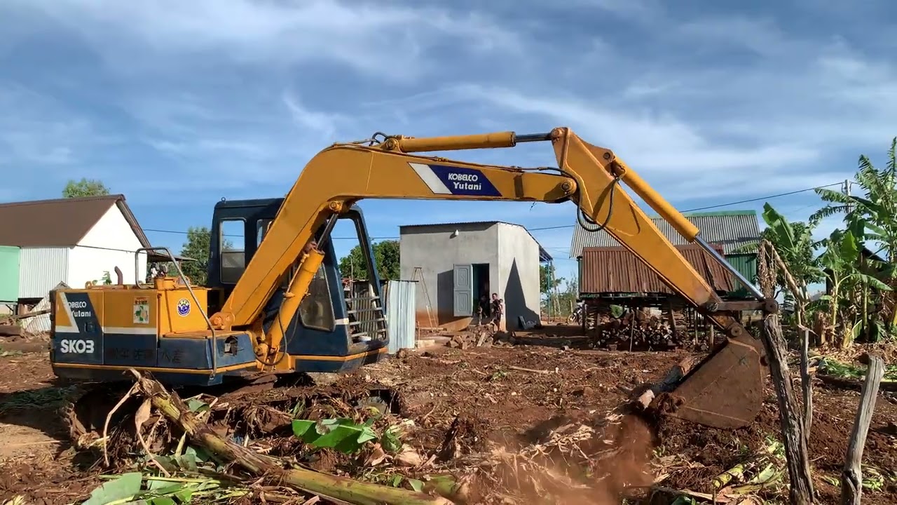 Xe múc máy nổ công nông 