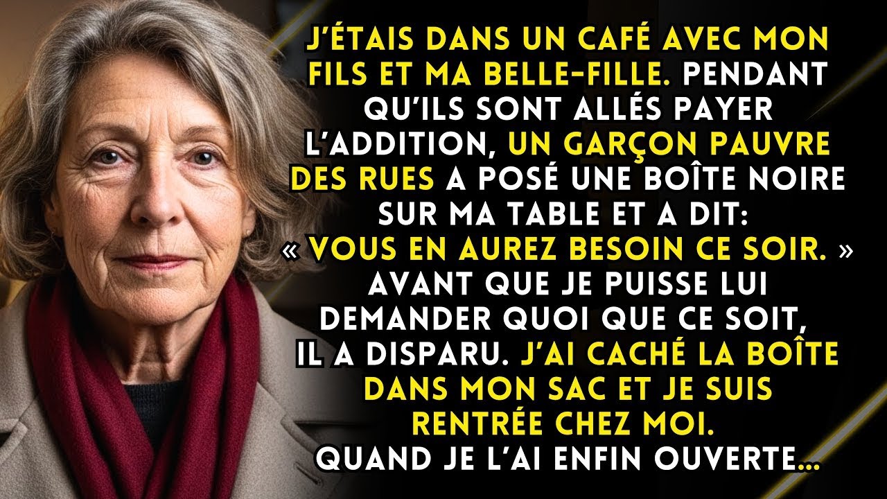 Un garçon pauvre a laissé une boîte noire: « Vous en aurez besoin ce soir. » La nuit, j’ai compris…