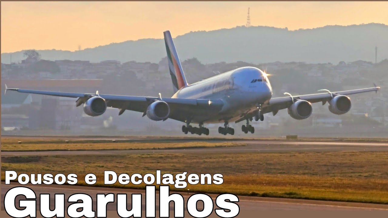 Passamos a tarde esperando o A380 em Guarulhos e nos surpreendemos I Pousos e Decolagens Guarulhos 
