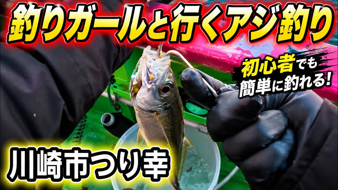 【東京湾】釣りガールとアジ爆釣in川崎市つり幸
