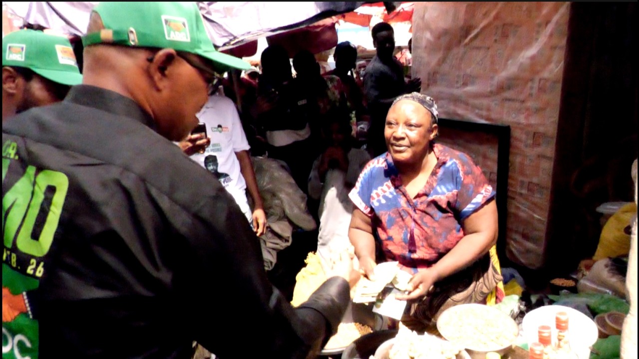 Peter Obi Spotted Buying from an Old Woman at Utako Market Abuja
