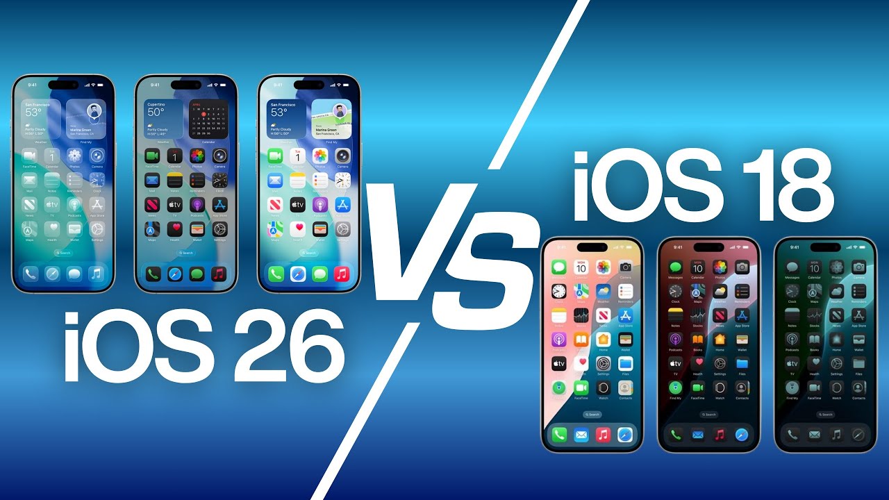 So sánh iOS 26 vs iOS 18: Có tính năng gì khác biệt? Hạ cấp iOS 26 về iOS 18!