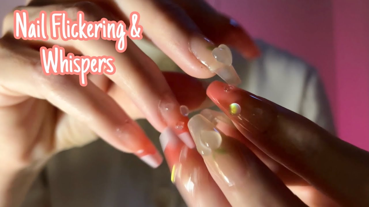 ASMR * Nail Tapping & Flickering * Finger Flutters * Whispering * ASMRVilla