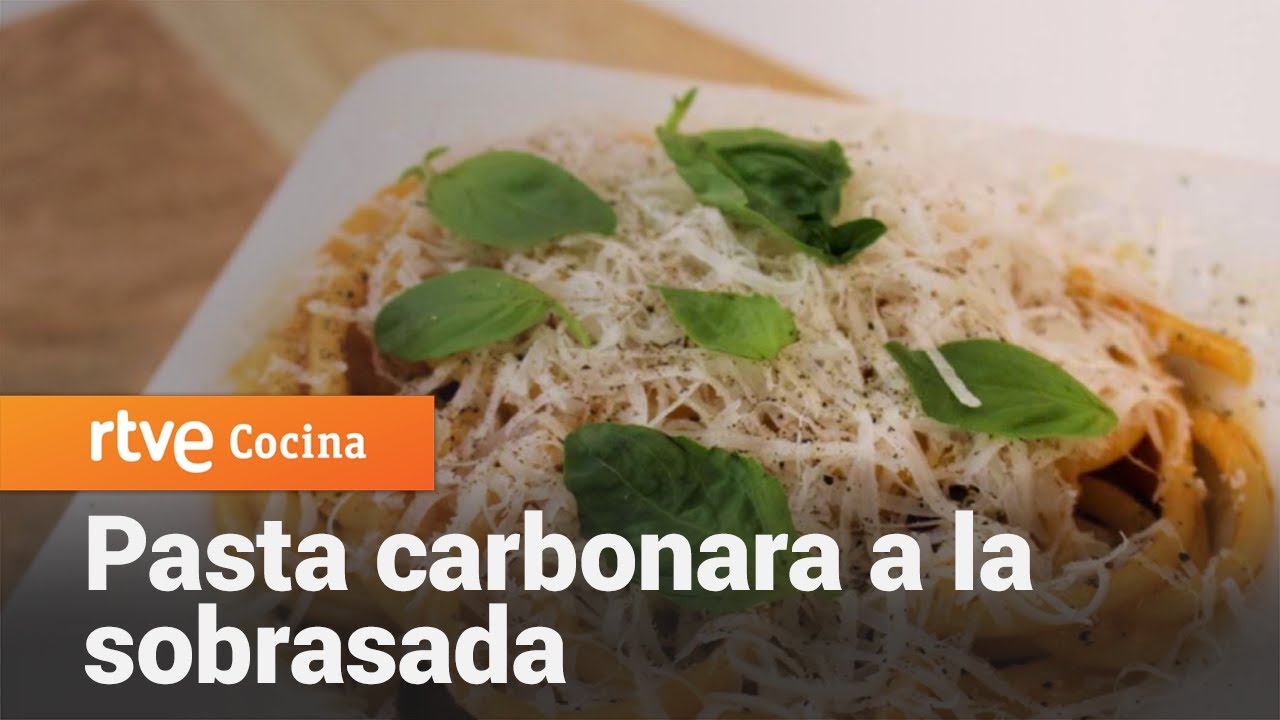Pasta carbonara a la sobrasada - Cocina al punto | RTVE Cocina