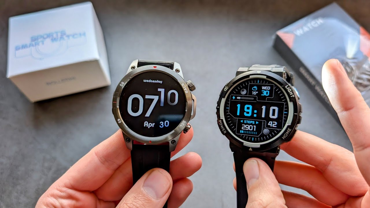 KT75 vs DK68 SmartWatch Review & Comparison - Best Flashlight SmartWatches with Rugged Design