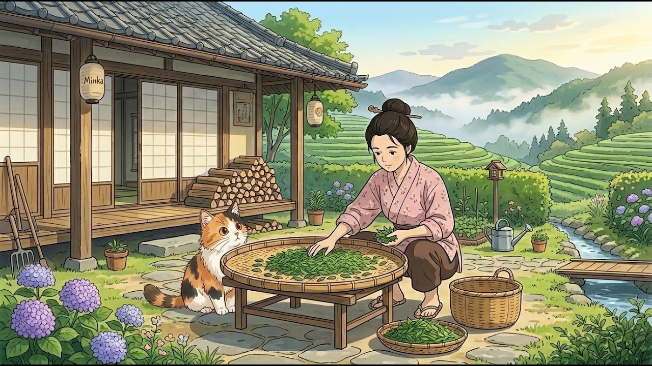 Harvesting & Making Traditional Tea in a Mountain Village 🌿 | The Art of Slow Living 🍵