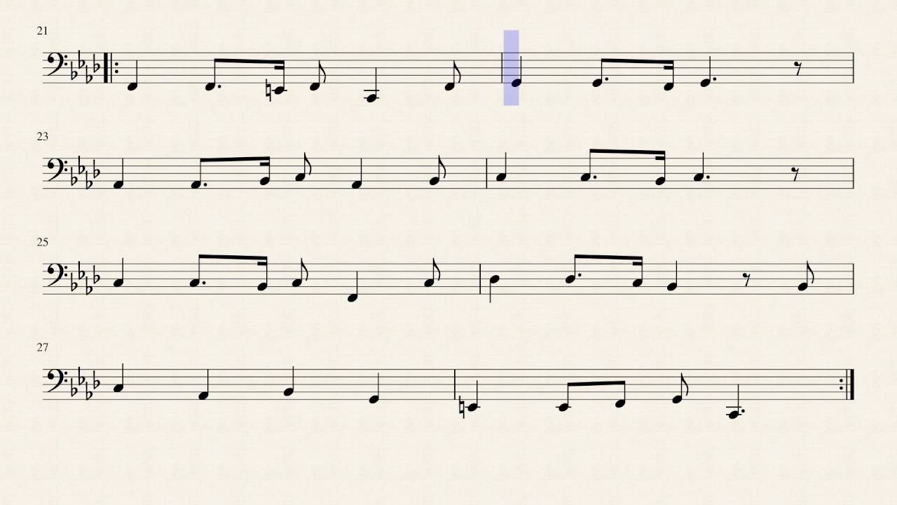 Soviet March for Tuba solo, edited