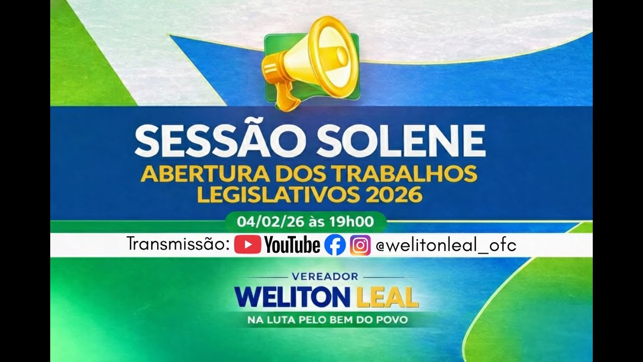 SESSÃO SOLENE DE ABERTURA DO ANO LEGISLATIVO DE 2026