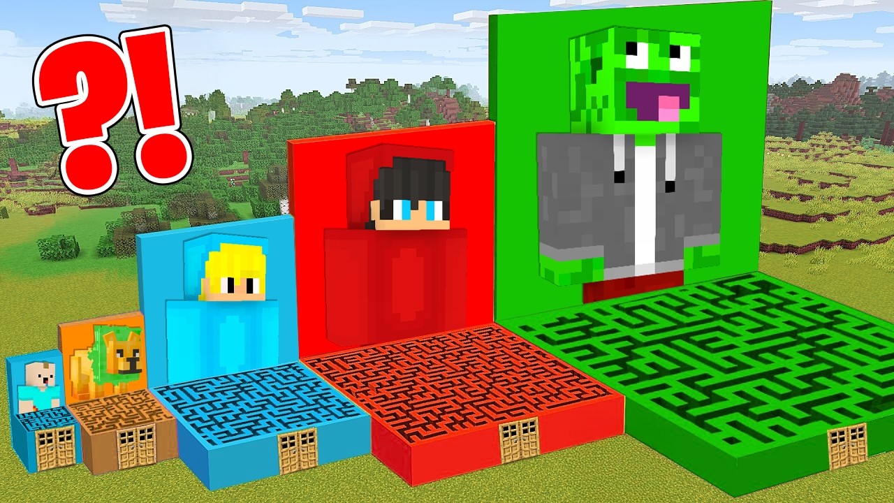 CO JEST W ŚRODKU LABIRYNTU PALIONA, LEONA, OLKA, LIONKA i BOLA w Minecraft?