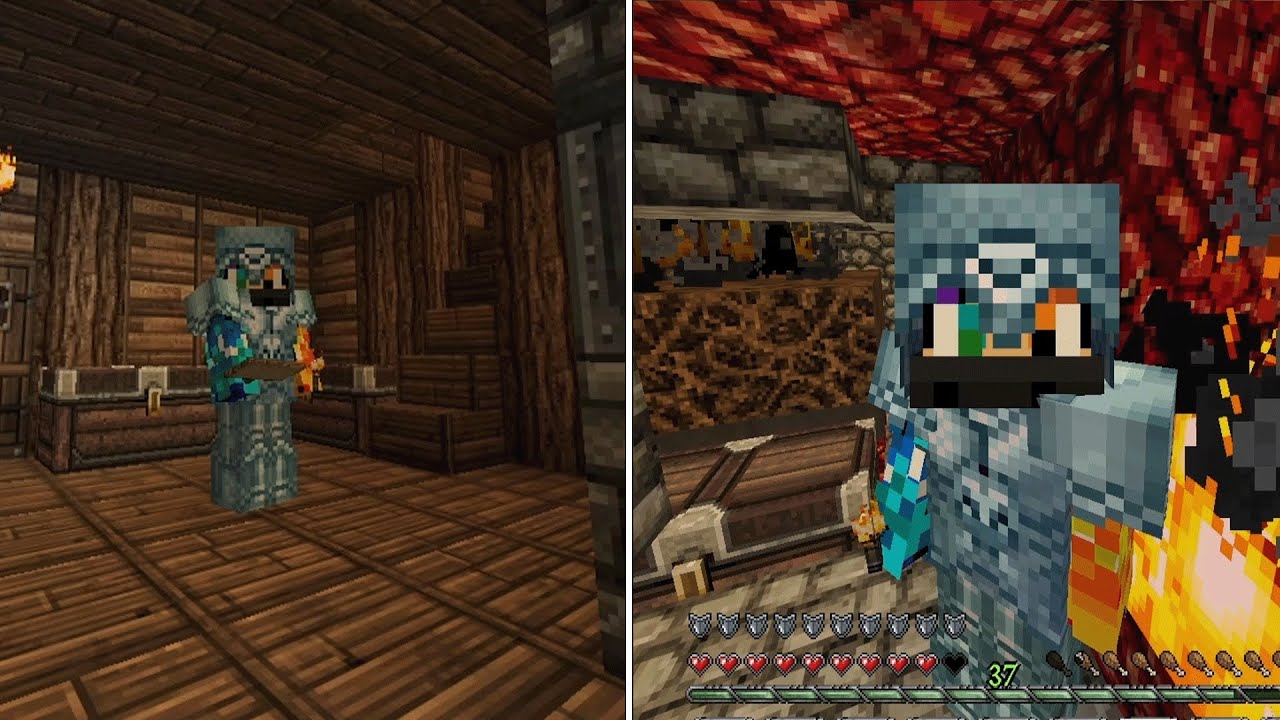 Xernia Exploring the Nether + finding the Blazer spawner part 11