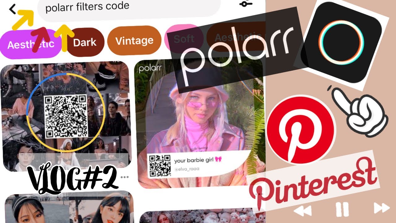 HOW TO EDIT PHOTOS IN POLARR & PINTEREST USING QR QODE || TUTORIAL