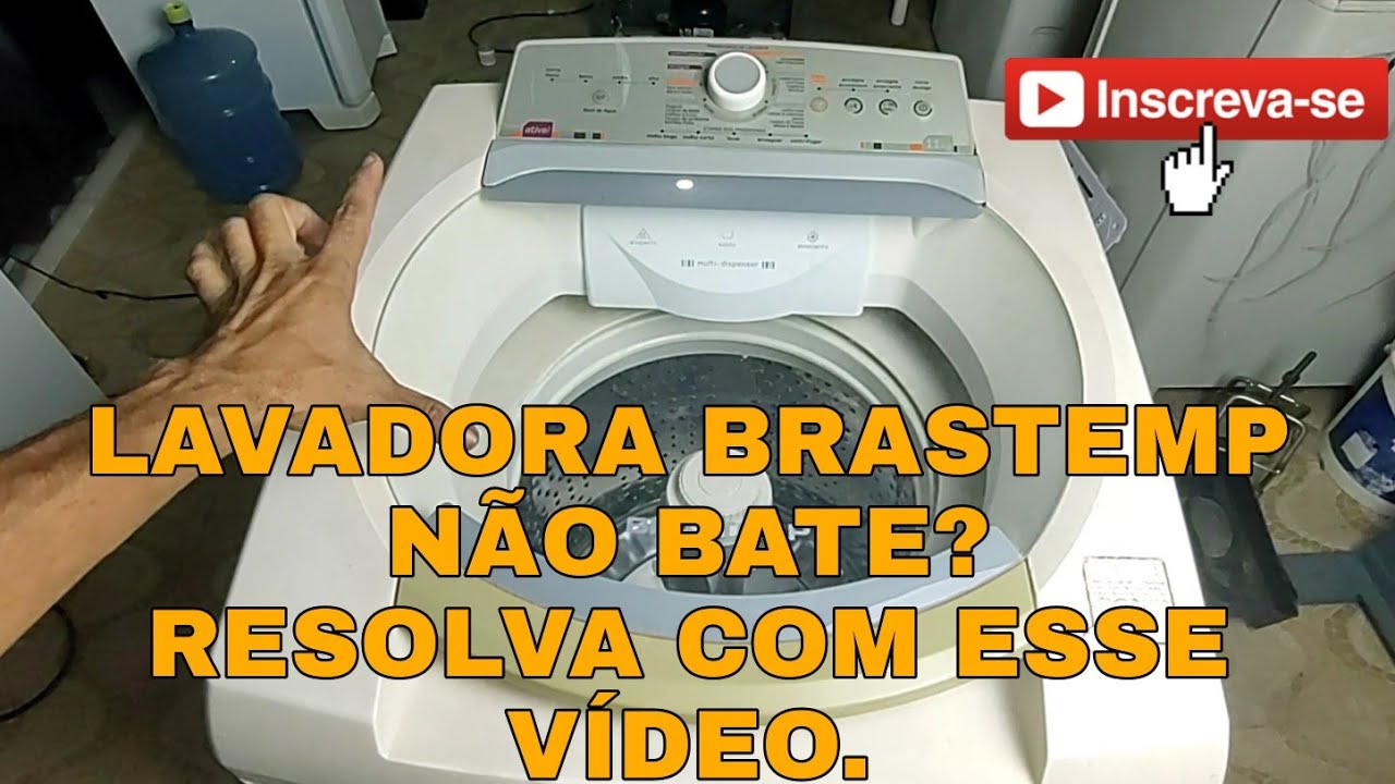 LAVADORA BRASTEMP ATIVE NÃO BATE. RESOLVIDO.