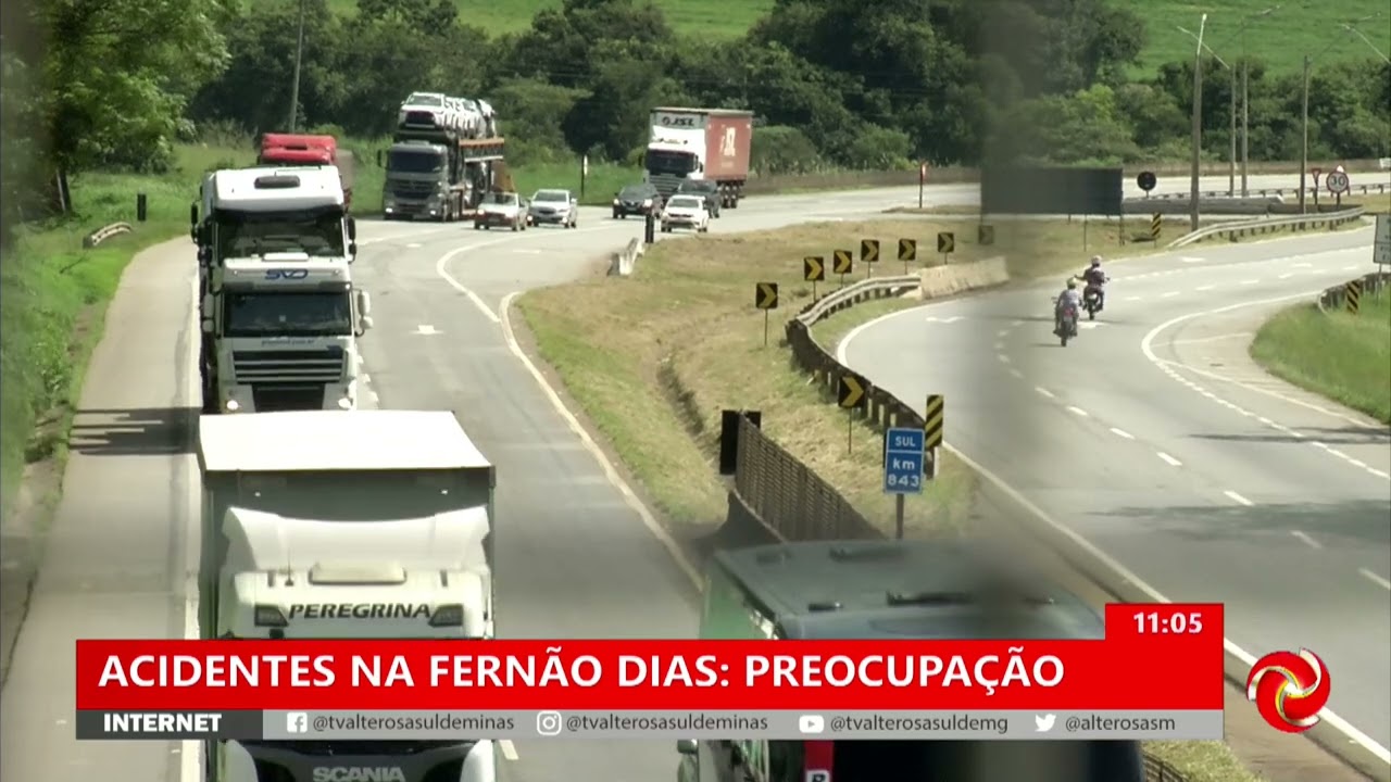 Acidentes constantes na rodovia Fernão Dias