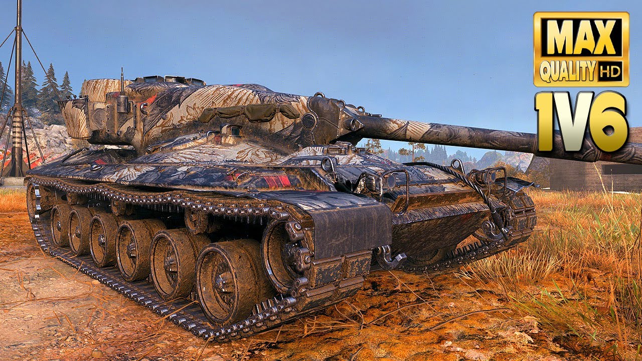 «Концепт 1Б» доминирует один против 6 - World of Tanks