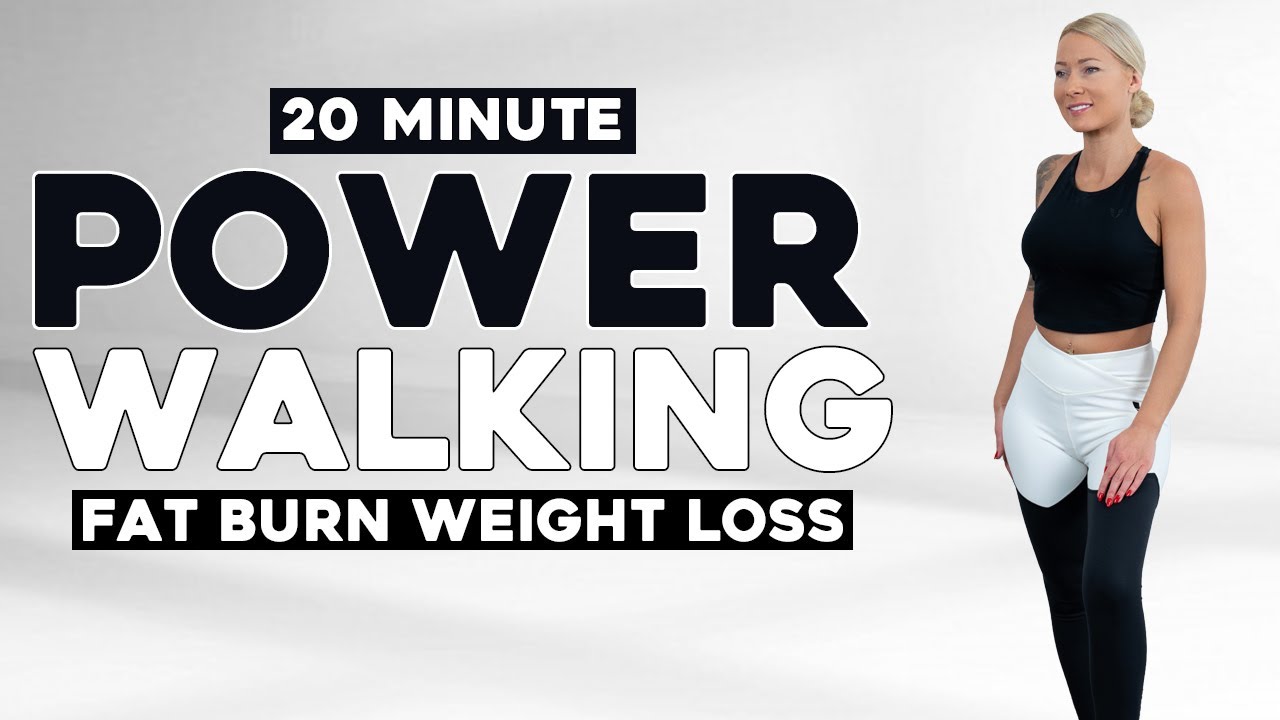 20 Minute Walking Exercise for Weight Loss - Power Walk the Weight Off at Home