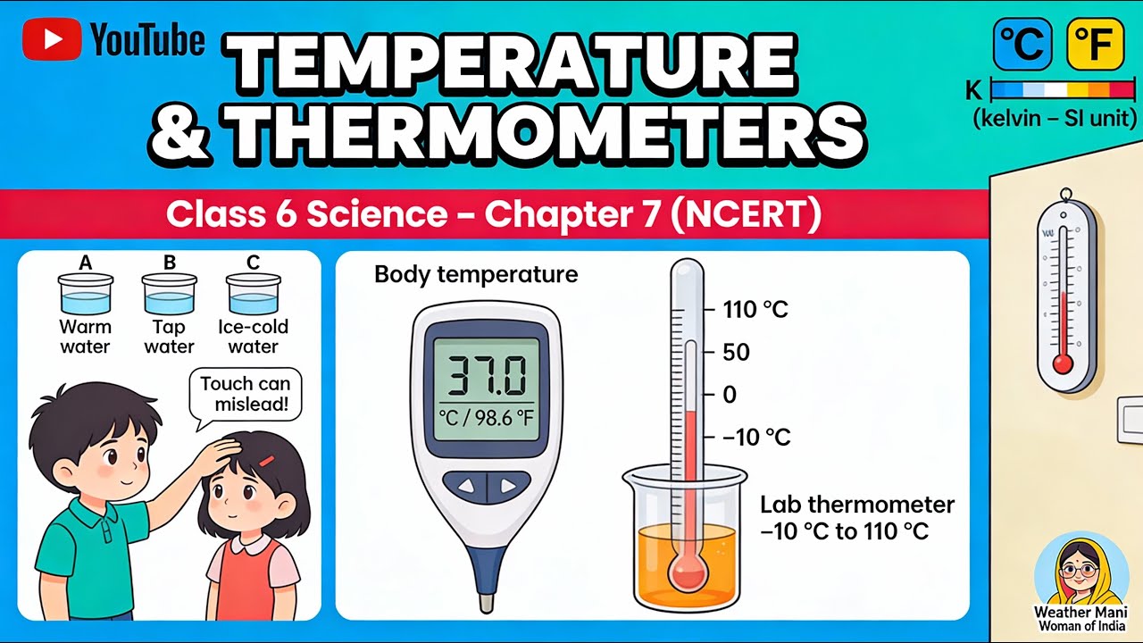 Глава 7: Температура и её измерение [6 класс, Наука] NCERT