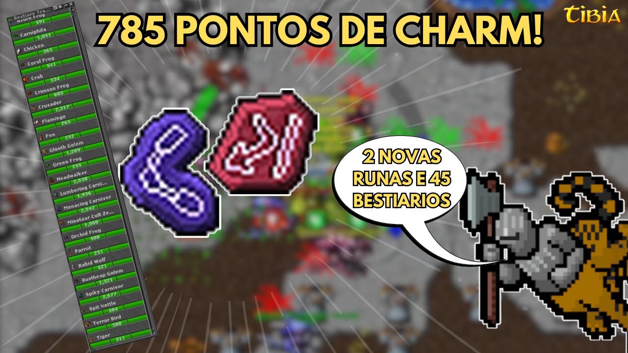 [TIBIA] FECHEI 45 BESTIARIOS EM 3 DIAS!