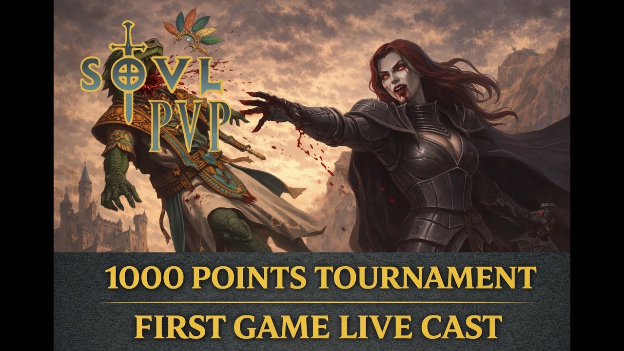 SOVL PvP 1000 pts Tournament Live cast Dead Nations vs Reptile Kingdoms
