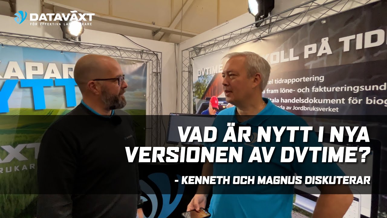 DV-TIME - Vad är nytt i nya versionen av DVTime?