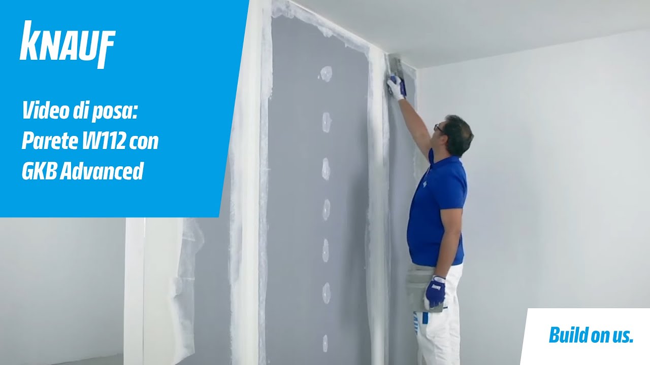 Knauf Advanced: posa di una parete W112 con GKB Advanced