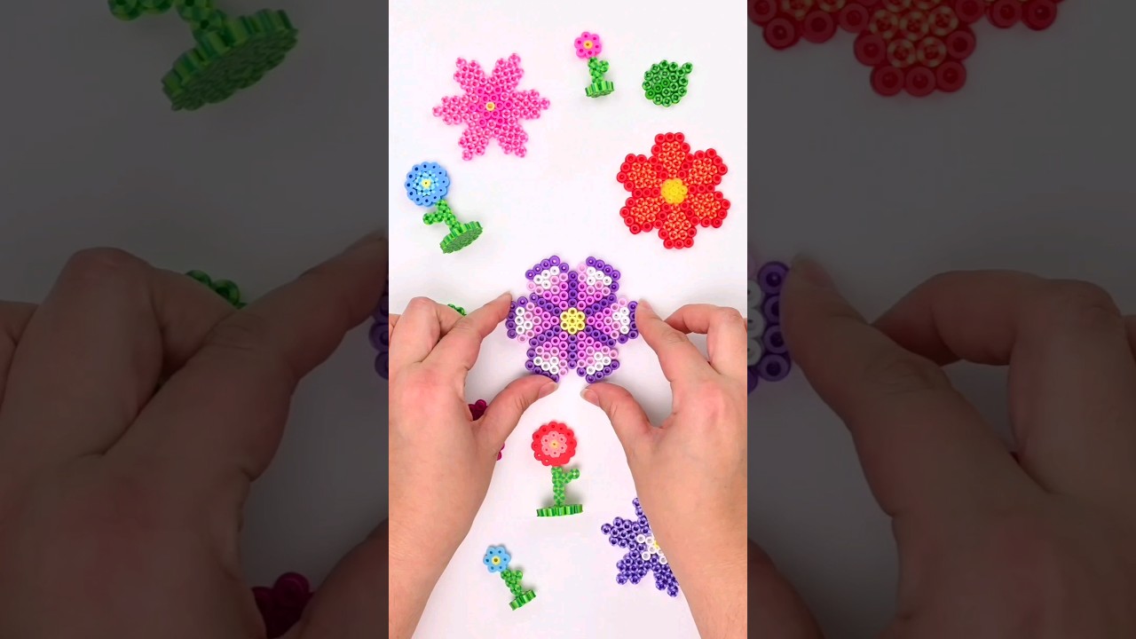 Perler Bead Flowers 💐