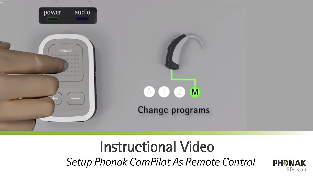 Setup Phonak ComPilot As Remote Control