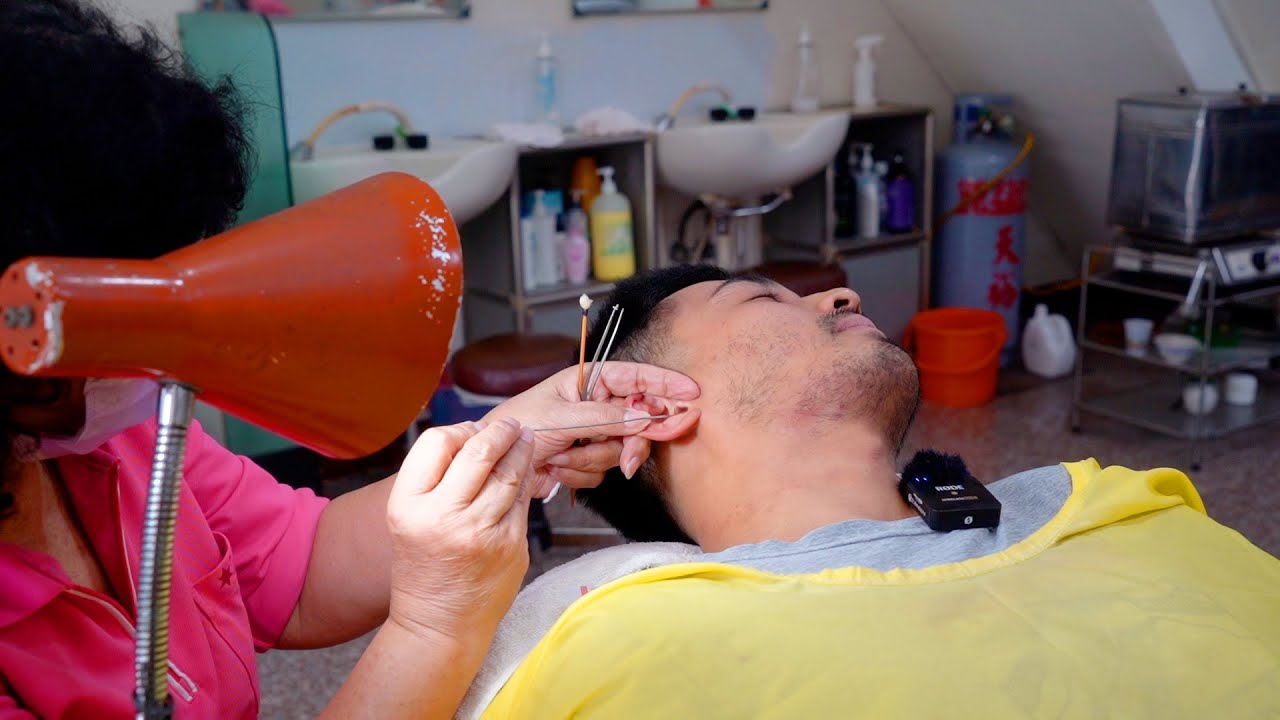 💈🇹🇼陽気な女性理容師が施術してくれる台南にある理容室「愛楽美理髪店」で癒しの耳掃除 | 台湾 耳掻き 床屋 理髪店