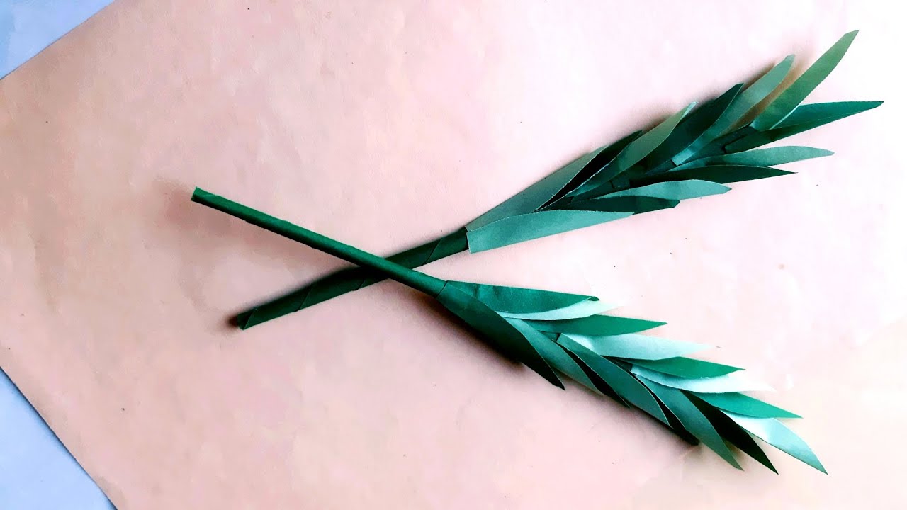 How to make beautiful paper leafs